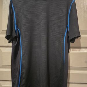 Under Armour Black Short Sleeve Tee with Blue Accents